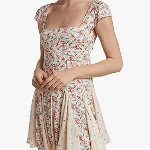 Free People Cream Floral Midi Dress